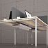Рабочая станция со столами эргономичными "Классика" на металлокаркасе TRE (4х1600) А4 Б3 185-2 БП на Office-mebel.ru 12