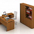 Шкаф для документов средний узкий со стеклянной прозрачной дверью ПТ 967 на Office-mebel.ru 2