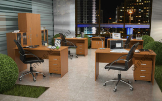 Лайт - Офисная мебель для персонала темного декора из материала ЛДСП темного декора из материала ЛДСП на Office-mebel.ru