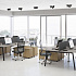  Рабочая станция со столами эргономичными "Классика" на металлокаркасе QUATTRO (2х1400) А4 Б4 043-2 БП на Office-mebel.ru 3