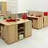 Шкаф приставной к 2 столам S-681 на Office-mebel.ru 3