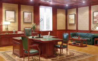 Inter - Кабинеты руководителя темного декора - Китайская мебель темного декора - Китайская мебель на Office-mebel.ru