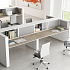 Двойной стол с высоким боковым пьедесталом DK146BAC на Office-mebel.ru 4