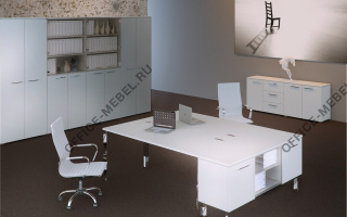 Grandeza - Офисная мебель для персонала темного декора из материала ЛДСП темного декора из материала ЛДСП на Office-mebel.ru