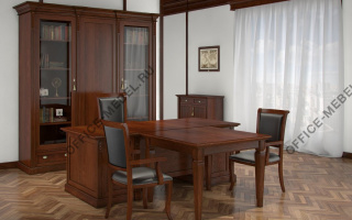 Bergamo - Кабинеты руководителя темного декора - Китайская мебель темного декора - Китайская мебель на Office-mebel.ru