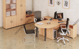 Канц - Офисная мебель для персонала темного декора из материала ЛДСП темного декора из материала ЛДСП на Office-mebel.ru