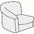 Мягкая мебель для офиса Элемент угловой одноместный 1В на Office-mebel.ru 1