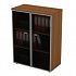Шкаф для документов средний со стеклянными дверьми в рамке 769 на Office-mebel.ru 1