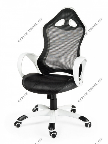 Офисное кресло Тесла White Black на Office-mebel.ru