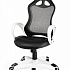 Офисное кресло Тесла White Black на Office-mebel.ru 1