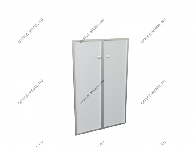 Комплект средних дверей (стекло матовое в аллюминиевой раме) 12555 на Office-mebel.ru