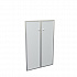 Комплект средних дверей (стекло матовое в аллюминиевой раме) 12555 на Office-mebel.ru 1