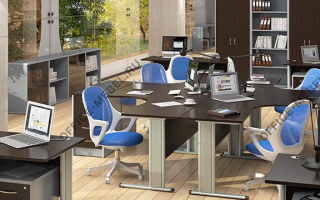 Имаго-М - Офисная мебель для персонала серого цвета из материала ЛДСП серого цвета из материала ЛДСП на Office-mebel.ru