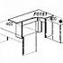 Приставка-стол с фигурной столешницей (правый) Karstula F0181 на Office-mebel.ru 1