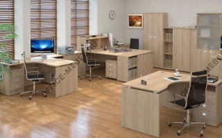 Style - Офисная мебель для персонала светлого декора из материала ЛДСП светлого декора из материала ЛДСП на Office-mebel.ru