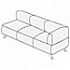 Мягкая мебель для офиса Элемент угловой трехместный 3Б на Office-mebel.ru 1