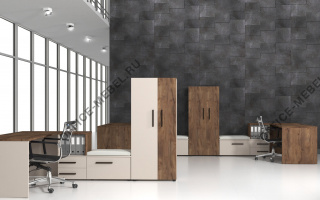 Lavana - Офисная мебель для персонала темного декора из материала ЛДСП темного декора из материала ЛДСП на Office-mebel.ru