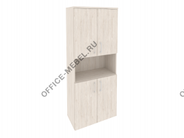 Шкаф высокий широкий (4 низких фасада ЛДСП) O.ST-1.5 на Office-mebel.ru