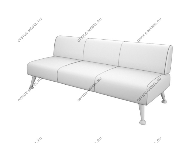Мягкая мебель для офиса Элемент прямой трехместный Veit3 на Office-mebel.ru