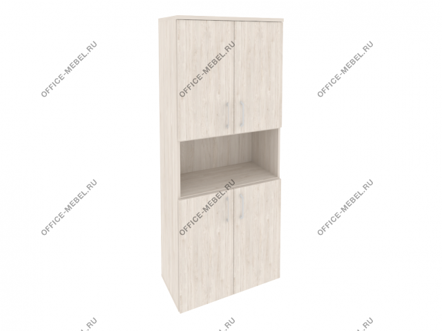 Шкаф высокий широкий (4 низких фасада ЛДСП) O.ST-1.5 на Office-mebel.ru