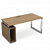 Стол с тумбой под системный блок Gloss Line НССБ-О.985 на Office-mebel.ru 1