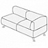Мягкая мебель для офиса Элемент угловой двухместный 2Б на Office-mebel.ru 1