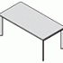 Стол с белыми опорами A180 W/D на Office-mebel.ru 1