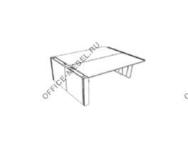Двойной стол с боковым пьедесталом DK126BIT на Office-mebel.ru