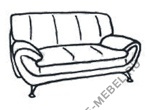 Трехместный диван 3 на Office-mebel.ru