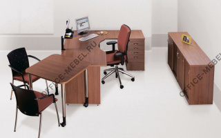 Karstula - Офисная мебель для персонала серого цвета из материала ЛДСП серого цвета из материала ЛДСП на Office-mebel.ru