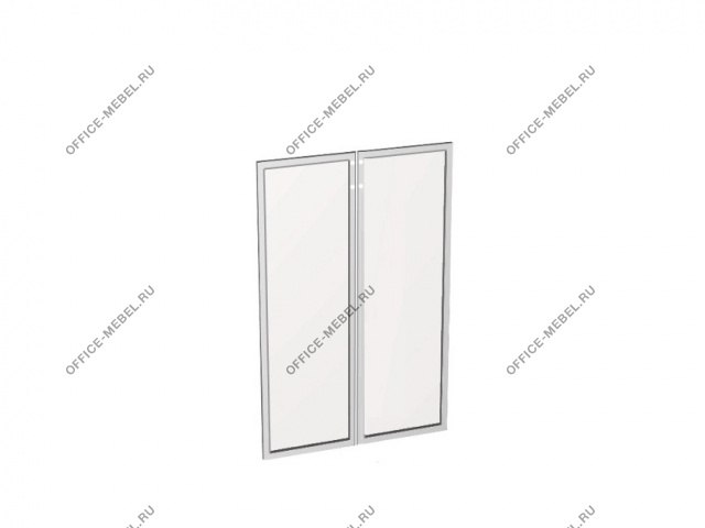 Двери стеклянные в алюминиевой рамке (2 шт.) S60.0 на Office-mebel.ru