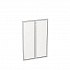 Двери стеклянные в алюминиевой рамке (2 шт.) S60.0 на Office-mebel.ru 1