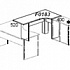 Приставка-стол с фигурной столешницей (правый) Karstula F0183 на Office-mebel.ru 1