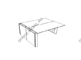 Двойной стол с боковым пьедесталом DK166BT на Office-mebel.ru
