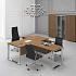 Шкаф комбинированный (с высоким стеклом + для одежды узкий + с высоким стеклом) ВЛ 361-1 ДТ на Office-mebel.ru 2