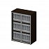 Шкаф для документов средний со стеклянными тонированными дверьми в рамке 769 на Office-mebel.ru 1