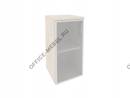 Шкаф низкий узкий лев/прав (1 низкий фасад стекло в раме) O.SU-3.2R(L)/(R) на Office-mebel.ru