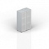 Шкаф для документов (2 матовые стеклянные двери в раме, 2 полки, ручки - алюминий) OMMS564L на Office-mebel.ru 1