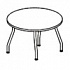 Стол для брифинга круглый (изогнутые металлические ноги) Fansy F2347 на Office-mebel.ru 1