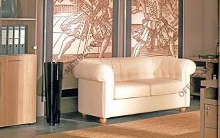 Хейфорд - Мягкая мебель для офиса серого цвета из материала Эко-кожа серого цвета из материала Эко-кожа на Office-mebel.ru