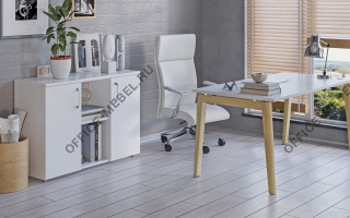 Офисная мебель ONIX WOOD - Офисная мебель для персонала серого цвета из материала МДФ серого цвета из материала МДФ на Office-mebel.ru