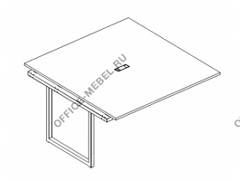 Секция стола для переговоров на металлокаркасе QUATTRO А4 Б4 136-1 БП на Office-mebel.ru