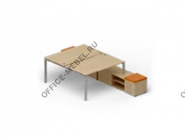 Рабочий стол «Bench» на опорной тумбе LVRU14.1416-1 на Office-mebel.ru