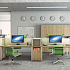 Экран-перегородка с кронштейнами для крепления к столешнице R-65 на Office-mebel.ru 2