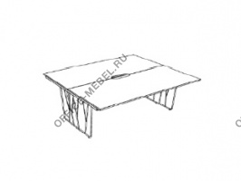 Двойной стол DK166TI на Office-mebel.ru