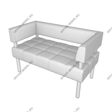 Мягкая мебель для офиса Диван двухместный Bu2-2 на Office-mebel.ru