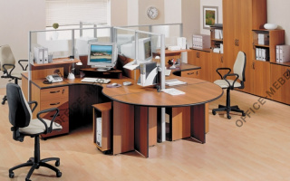 Дин-Р - Офисная мебель для персонала серого цвета из материала МДФ серого цвета из материала МДФ на Office-mebel.ru