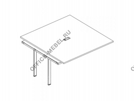 Секция стола для переговоров на металлокаркасе UNO А4 Б1 134-1 БП на Office-mebel.ru