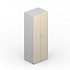 Шкаф для одежды (2 двери, 1 полка+штанга, ручки - алюминий) OMHD860 на Office-mebel.ru 1