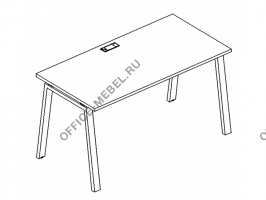 Стол письменный на металлокаркасе TRE А4 Б3 022 БП на Office-mebel.ru